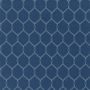 Leland Trellis Navy AT79150 by Anna French Designer Wallpaper