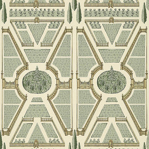 Aerial Garden Sage AT9597 by Anna French Designer Wallpaper