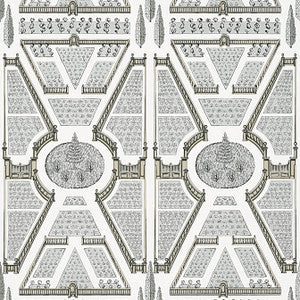 Aerial Garden Neutral AT9598 by Anna French Designer Wallpaper