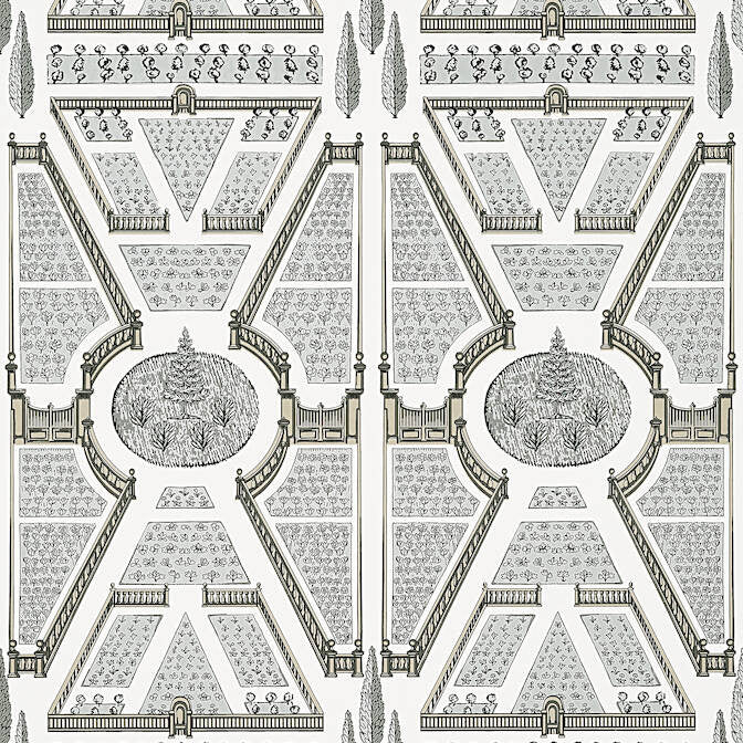 Aerial Garden Neutral AT9598 by Anna French Wallpaper Anna French Wallpaper Aerial Garden Neutral AT9598Wallpaper Savoy Non Woven Wallpaper U.S.A. </p><p>Repeat: V: 25.25 27 - Fabric Carolina -