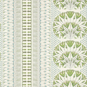 Cairo Green and White AT9623 by Anna French Designer Wallpaper