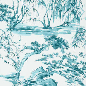 Kyoto Robin's Egg AT9827 by Anna French Designer Wallpaper