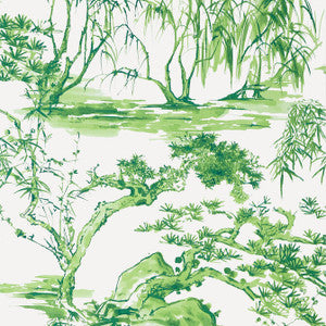 Kyoto Emerald Green AT9828 by Anna French Designer Wallpaper