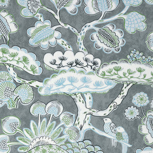 Tree House Grey AT9864 by Anna French Designer Wallpaper