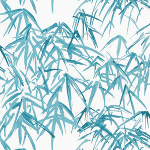 Kyoto Leaves Robin's Egg AT9868 by Anna French Designer Wallpaper