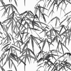 Kyoto Leaves Black AT9870 by Anna French Designer Wallpaper