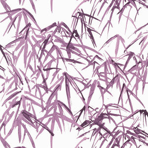 Kyoto Leaves Eggplant AT9871 by Anna French Designer Wallpaper