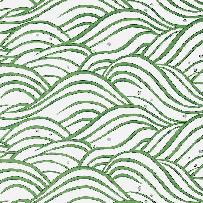 Waves Emerald Green AT9874 by Anna French Wallpaper Anna French Wallpaper Waves Emerald Green AT9874Wallpaper Nara Wallpaper UNITED STATES </p><p>Repeat: V: 12.75 27 - Fabric Carolina -