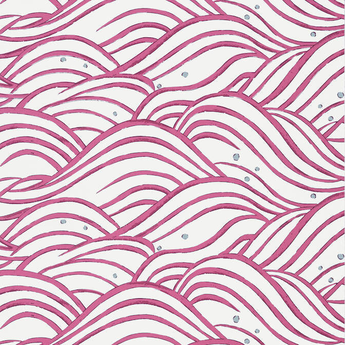 Waves Fuchsia AT9877 by Anna French Wallpaper Anna French Wallpaper Waves Fuchsia AT9877Wallpaper Nara Wallpaper UNITED STATES </p><p>Repeat: V: 12.75 27 - Fabric Carolina -