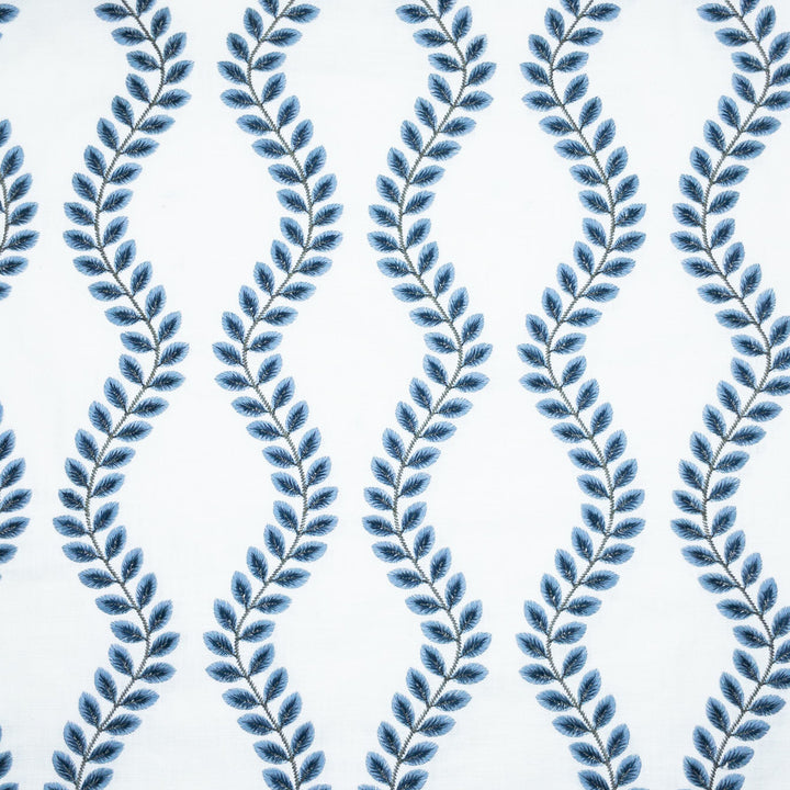 Atlas 2 Blueberry by Stout Designer Fabric COMFORTABLE LIVING HAZE/NAVY 100%COT %VEMB INDIA FLAME RETARDANT-N.F.P.A. 701 SMALL SCALE Horizontal: 8.500 and Vertical: 7.875 51 in - Swanky Fabrics -