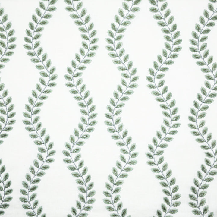 Atlas 4 Cypress by Stout Designer Fabric COMFORTABLE LIVING SPRING/MOSS 100%COT %VEMB INDIA Horizontal: 8.500 and Vertical: 7.875 51 in - Swanky Fabrics -