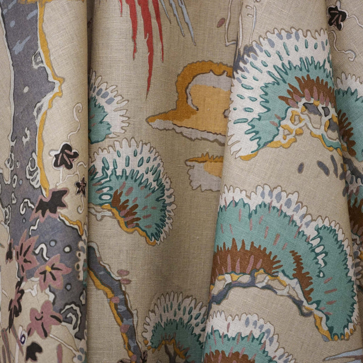 Atrium 16Sj102 by JF Designer Fabric JF Studio 100% Linen United Kingdom 12000 Horizontal: 27 and Vertical: 47.5 56 - Swanky Fabrics -