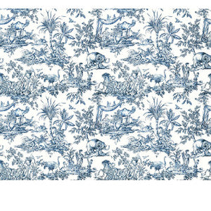 Antilles Toile Navy ATWW15171 by Anna French Designer Wallpaper