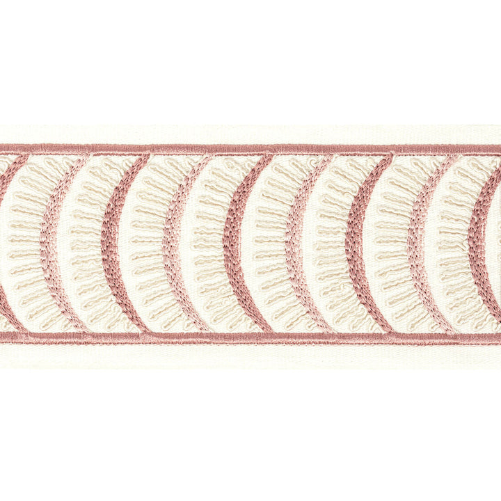 Aura Tape 3 Tearose by Stout Trim Stout Trim Aura Tape 3 TearoseTrim STITCHED UP TRIM INDIA </p><p>Repeat: H: 4.000, V: 1.875 4 in - Fabric Carolina -
