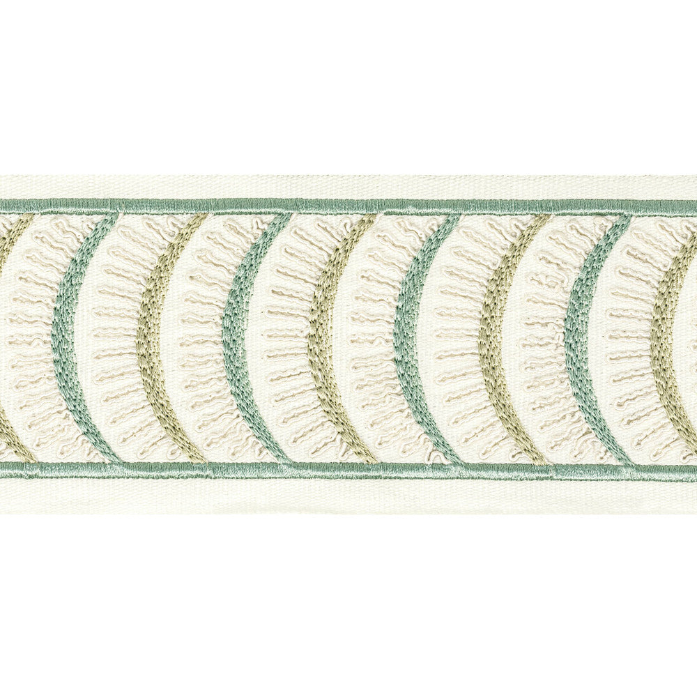 Aura Tape 4 Shoreline by Stout Designer Trim STITCHED UP TRIM 100%COT %BEMB INDIA Horizontal: 4.000 and Vertical: 1.875 4 in - Swanky Fabrics -