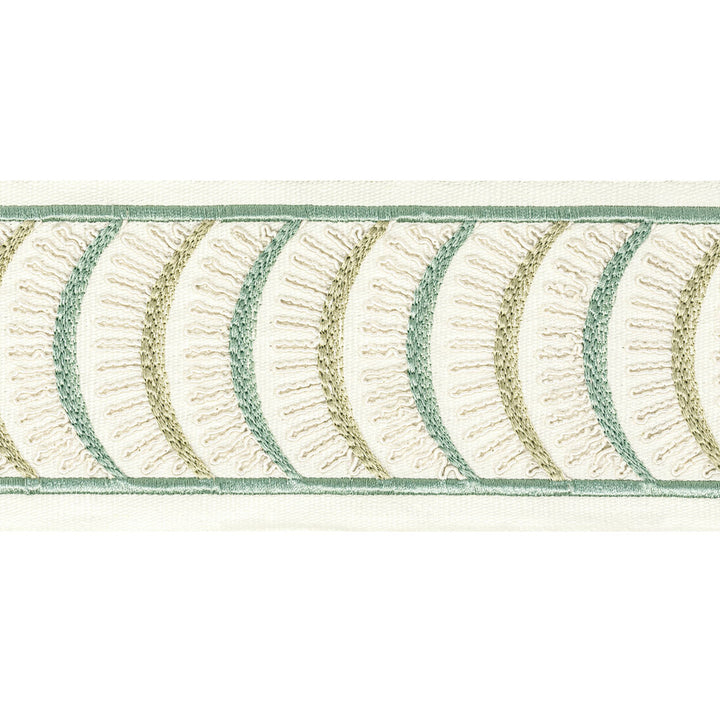 Aura Tape 4 Shoreline by Stout Designer Trim STITCHED UP TRIM 100%COT %BEMB INDIA Horizontal: 4.000 and Vertical: 1.875 4 in - Swanky Fabrics -