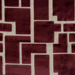 Radiate 17 Wine by ABBEYSHEA Designer Fabric