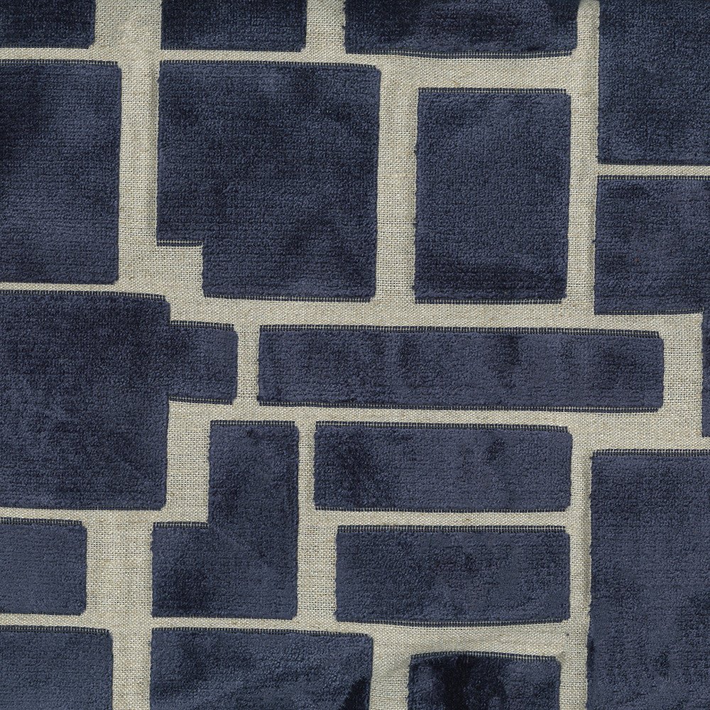 Radiate 308 Navy by ABBEYSHEA Designer Fabric 21% Polyester, 10% Linen, 69% Rayon China 130,000 Double Rubs (Wyzenbeek) </p><p>Repeat: Horizontal: 8.27" (21 cm) Up the Roll and Vertical: 13.78" (35 cm) Across the Roll 56" (142 cm) - Swanky Fabrics -