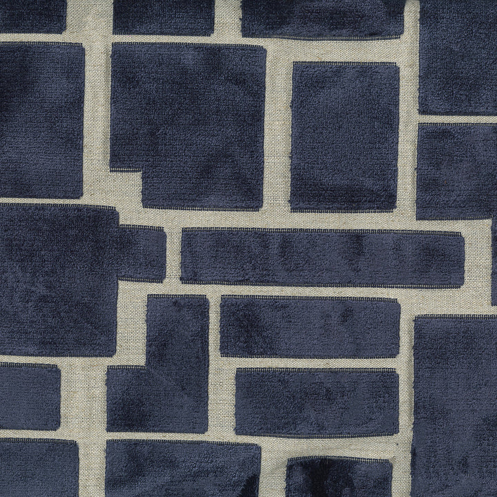 Radiate 308 Navy by ABBEYSHEA Designer Fabric 21% Polyester, 10% Linen, 69% Rayon China 130,000 Double Rubs (Wyzenbeek) </p><p>Repeat: Horizontal: 8.27" (21 cm) Up the Roll and Vertical: 13.78" (35 cm) Across the Roll 56" (142 cm) - Swanky Fabrics -