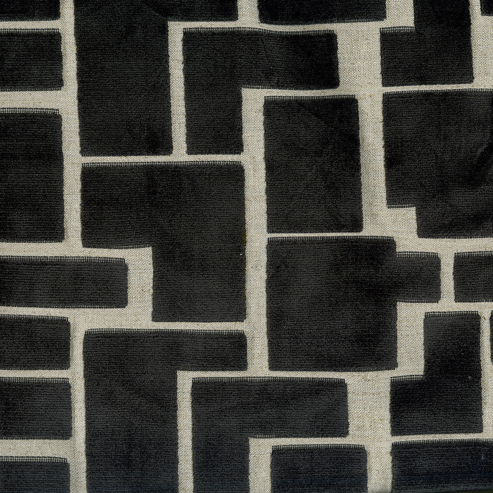 Radiate 908 Charcoal by ABBEYSHEA Designer Fabric N/A 100% Polyester China </p><p>Repeat: Horizontal: 5.9" (15.0 cm) Across the Roll and Vertical: 37.8" (96.0 cm) Up the Roll 59" (149 cm) - Swanky Fabrics -