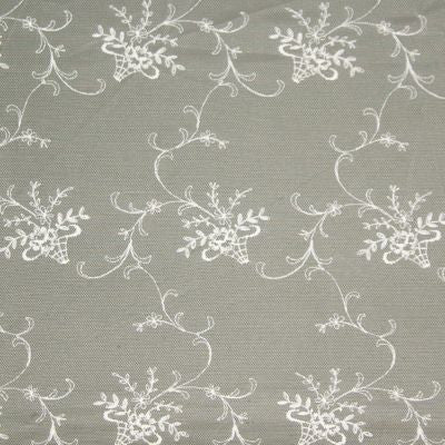 Brigitte Sheer Ivory AU60870001 by Fonthill Designer Fabric 100% NYLON FRANCE LIGHT DUTY Horizontal: 14.25" and Vertical: 6" 118 - Swanky Fabrics -