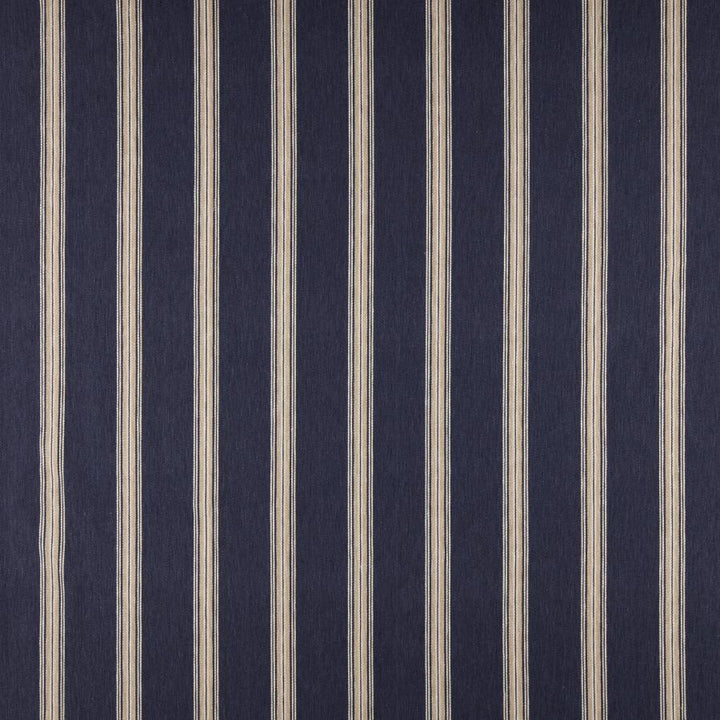 Ashford # 605 Navy by Maxwell Designer Fabric Stripes & Checks Iii 63% COTTON
37% POLYESTER INDIA H-3.9" 56" - Swanky Fabrics -