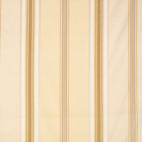 Gallard Stripe/Brass 1413-001 by Old World Weavers Designer Fabric SCALAMANDRE WAREHOUSE 100% SILK INDIA LIGHT DUTY Horizontal: 0" and Vertical: 17.5" 54" - Swanky Fabrics -