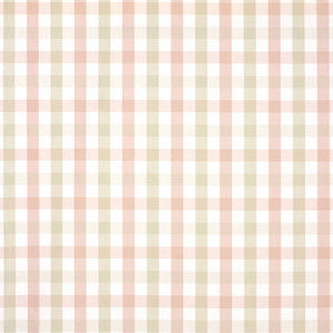 Saybrook Check Pink and Beige AW15149 by Anna French Designer Fabric