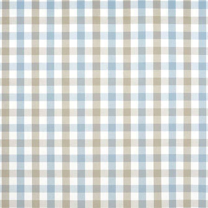 Saybrook Check Spa Blue and Beige AW15151 by Anna French Fabric Anna French Fabric Saybrook Check Spa Blue and Beige AW15151Fabric Antilles Fabric Book 100% Cotton INDIA </p><p>Repeat: V: 4 54 - Fabric Carolina -
