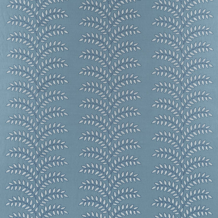 Frondescence Embroidery Blue AW16101 by Thibaut Fabric Thibaut Fabric Frondescence Embroidery Blue AW16101Fabric SOLEIL U.S.A </p><p>Repeat: H: 16.75 in (42.55 cm), V: 3.75 (9.53 cm) 51.5 in  (130.81 cm) - Fabric Carolina -