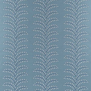 Frondescence Embroidery Blue AW16101 by Thibaut Designer Fabric