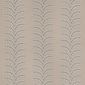 Frondescence Embroidery Flax AW16104 by Thibaut Designer Fabric