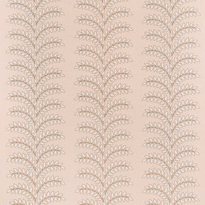 Frondescence Embroidery Blush AW16105 by Thibaut Designer Fabric