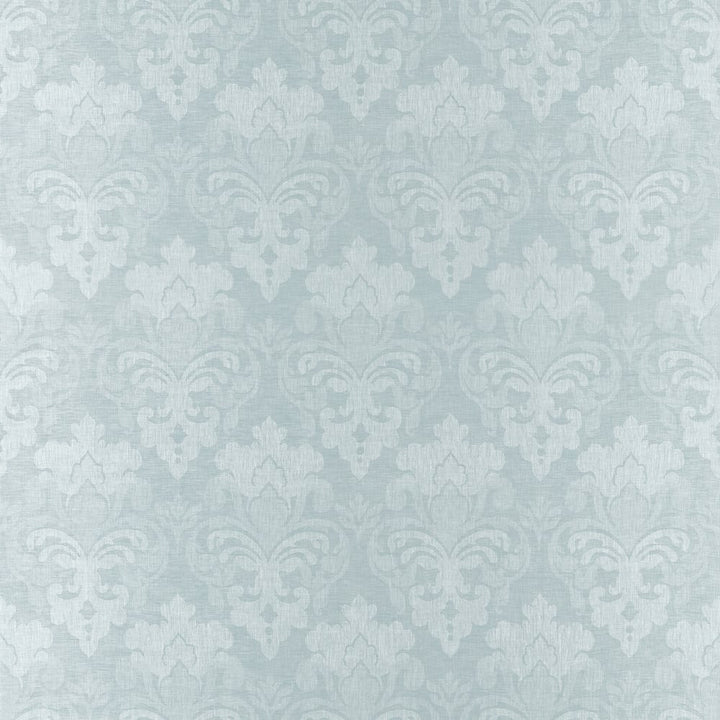 Darcey Damask Soft Blue AW16120 by Thibaut Fabric Thibaut Fabric Darcey Damask Soft Blue AW16120Fabric SOLEIL U.S.A </p><p>Repeat: H: 13.5 in (34.29 cm), V: 24.5 (62.23 cm) 54 in  (137.16 cm) - Fabric Carolina -
