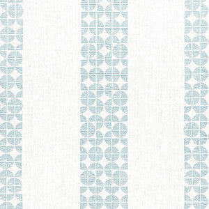 Fairmont Stripe Embroidery Soft Blue AW23128 by Anna French Designer Fabric