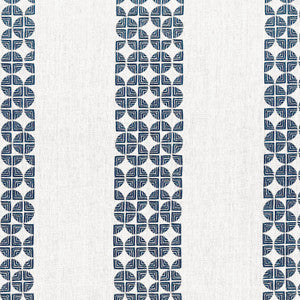 Fairmont Stripe Embroidery Navy AW23130 by Anna French Designer Fabric