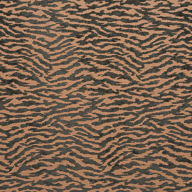 Tadoba Velvet Charcoal on Caramel AW24524 by Anna French Fabric Anna French Fabric Tadoba Velvet Charcoal on Caramel AW24524Fabric Devon Fabric Book 100% Cotton INDIA </p><p>Repeat: V: 24.75 54 - Fabric Carolina -