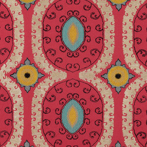 Castile Embroidery Red AW72973 by Anna French Designer Fabric