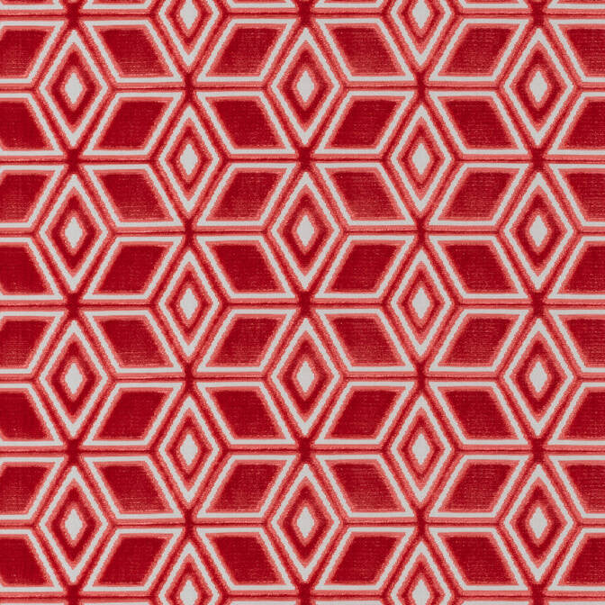Jardin Maze Velvet Coral AW72985 by Anna French Fabric Anna French Fabric Jardin Maze Velvet Coral AW72985Fabric Manor 79% Viscose, 21% Polyester BELGIUM </p><p>Repeat: V: 4.5 54 - Fabric Carolina -
