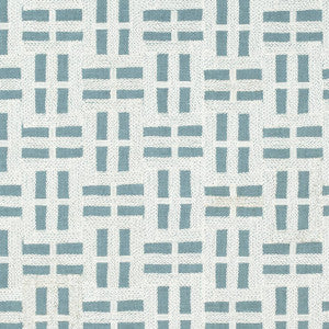 Lock Embroidery Aqua AW73003 by Anna French Designer Fabric