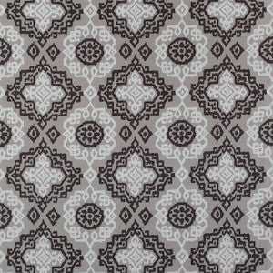Scottsdale Embroidery Grey and Black AW73018 by Anna French Designer Fabric