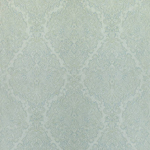 Sterling Paisley Aqua AW73024 by Anna French Designer Fabric