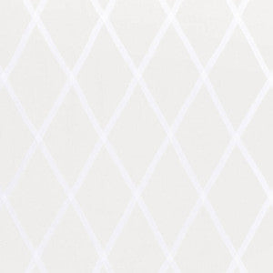 Tarascon Trellis Applique White on White AW78711 by Anna French Designer Fabric