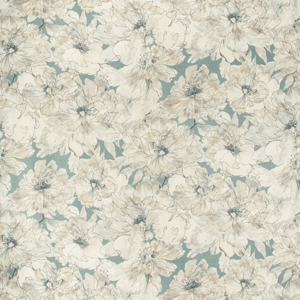 Ayrlies Soft Blue by Kravet Couture Designer Fabric MODERN COLORS-SOJOURN COLLECTION LINEN - 100% Austria MEDIUM Horizontal: 54.5 and Vertical: 36 54.5 - Swanky Fabrics -