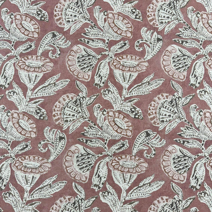 Azora Brick by Magnolia Designer Fabric - 50 Cotton, 35 Viscose, 15 Linen India 80000 Horizontal: 13.75 and Vertical: 14.3 54 - Swanky Fabrics -