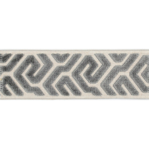 Agos - Gray by Europatex Designer Fabric Agos 100% Polyester China See Sample Horizontal: N/A and Vertical: N/A 3.50 inches  - Swanky Fabrics -