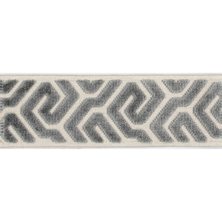 Agos Gray by Europatex Designer Fabric Agos 100% Polyester 3.50 inches - Swanky Fabrics -