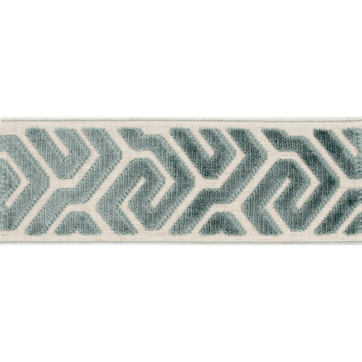 Agos Teal by Europatex Designer Fabric Agos 100% Polyester 3.50 inches - Swanky Fabrics -