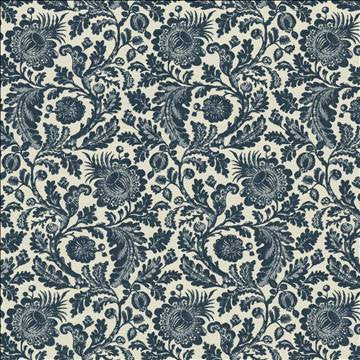 All A Flutter Indigo by Kasmir Designer Fabric