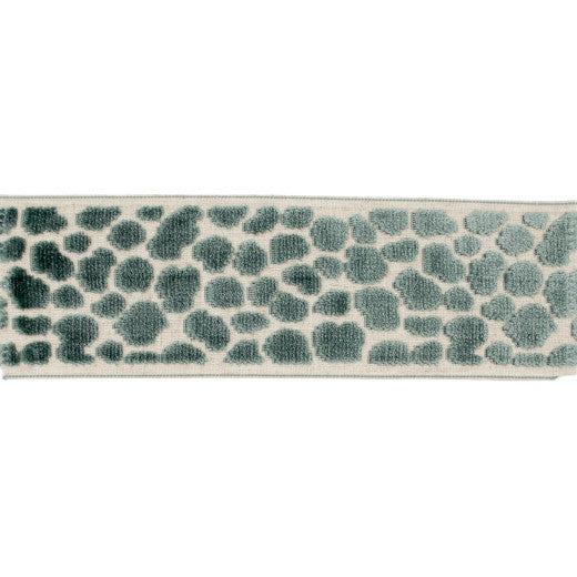 Alpas - Teal by Europatex Designer Fabric Alpas 100% Polyester China See Sample Horizontal: N/A and Vertical: N/A 3.50 inches  - Swanky Fabrics -